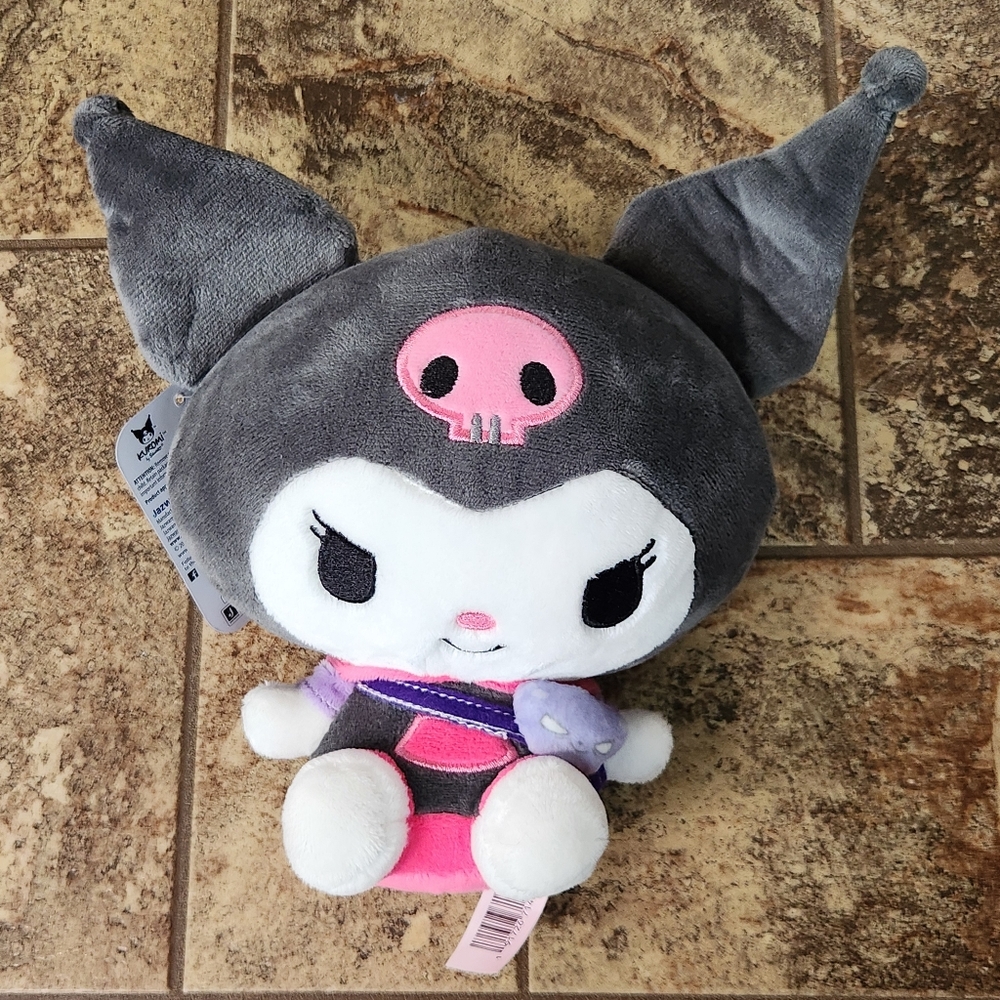 Jazwares Sanrio Hello Kitty Kuromi Hoodie Bestie 8" Sitting Soft Plush NWT